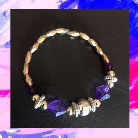 NWOT. Set of 3 Beautiful Stretch Bracelet. - Picture 5 of 5